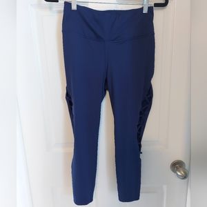 Avia lace up navy athletic capri leggings